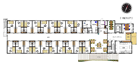 1Fフロア配置図